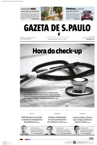 Gazeta de S. Paulo - Edição de 06 de Maio de 2023