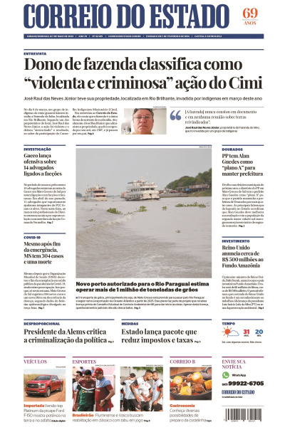 Correio do Estado - Edição de 06 e 07 de maio de 2023