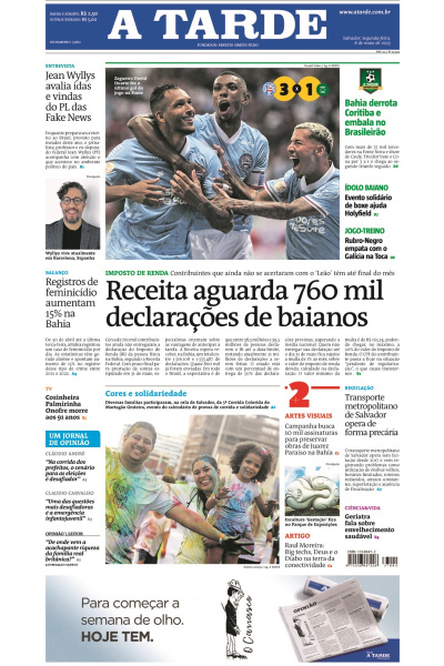 A TARDE - Edição de 08 de maio de 2023