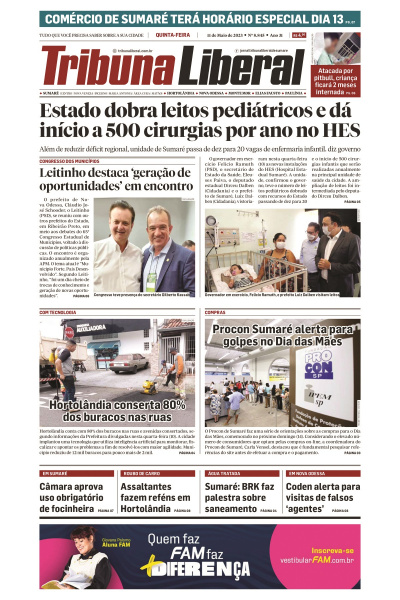 Tribuna Liberal - Edição de 11 de maio de 2023