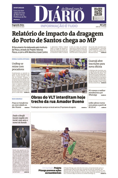 Diário do Litoral – Edição de 15 de maio de 2023