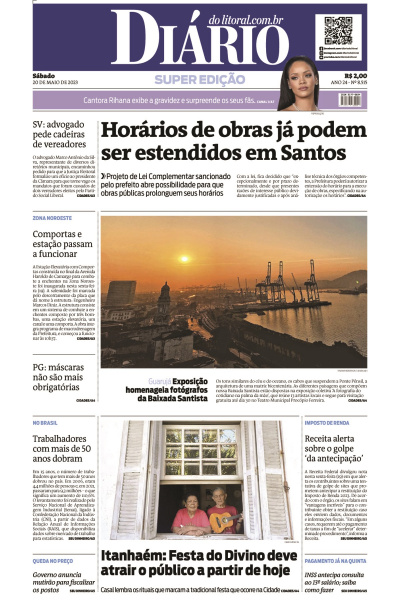 Diário do Litoral – Edição de 20 de maio de 2023