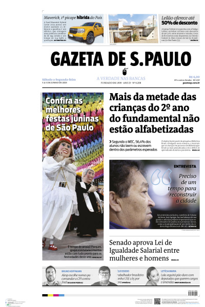 Gazeta de S. Paulo - Edição de 03 de Junho de 2023