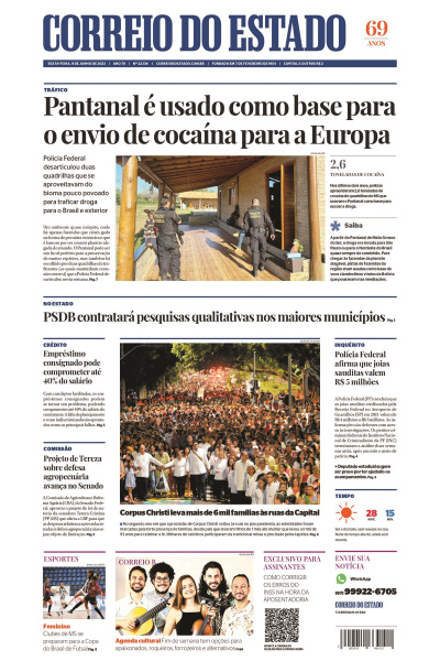 Correio do Estado - Edição de 09 de junho de 2023