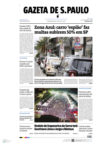 Gazeta de S. Paulo - Edição de 14 de Junho de 2023