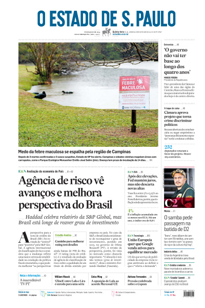 Estadão - Edição de 15 de Junho de 2023