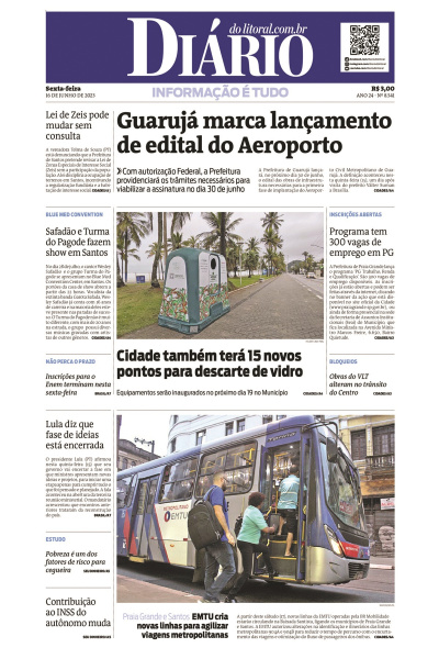 Diário do Litoral – Edição de 16 de junho de 2023