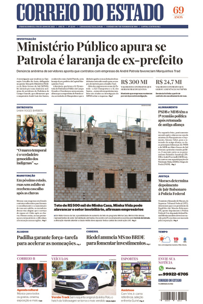 Correio do Estado - Edição de 17 e 18 de junho de 2023