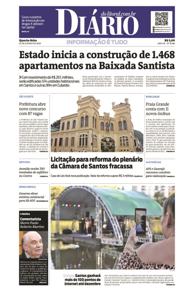 Diário do Litoral – Edição de 21 de junho de 2023