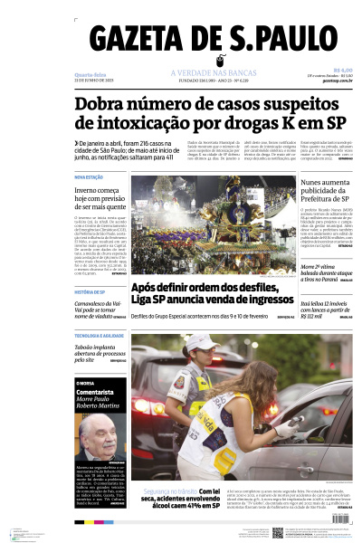 Gazeta de S. Paulo - Edição de 21 de Junho de 2023