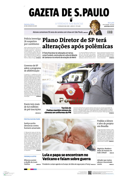 Gazeta de S. Paulo - Edição de 22 de Junho de 2023