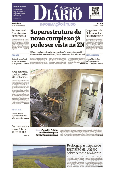 Diário do Litoral – Edição de 23 de junho de 2023