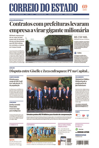 Correio do Estado - Edição de 23 de junho de 2023