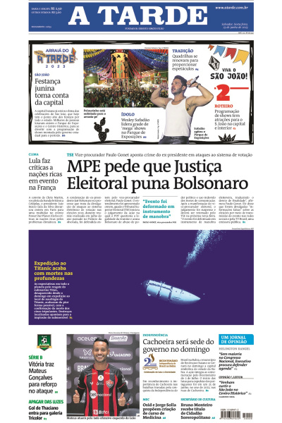 A TARDE - Edição de 23 de junho de 2023