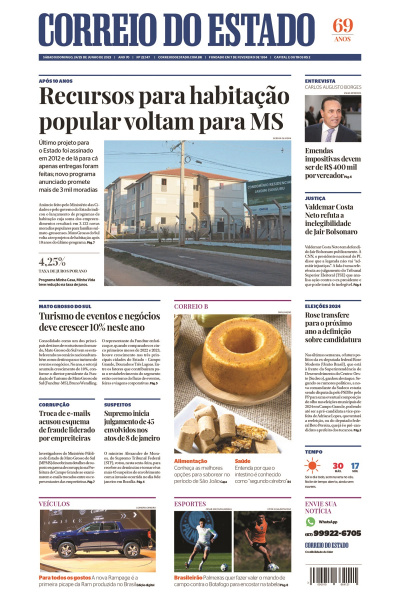 Correio do Estado - Edição de 24 e 25 de junho de 2023