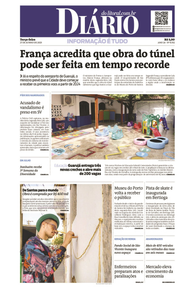 Diário do Litoral – Edição de 27 de junho de 2023