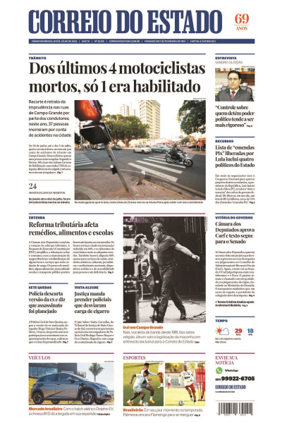Correio do Estado - Edição de 08 e 09 de julho de 2023