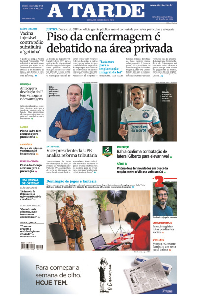 A TARDE - Edição de 10 de julho de 2023