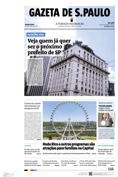 Gazeta de S. Paulo - Edição de 14 de Julho de 2023