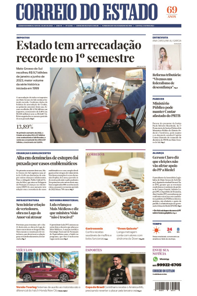 Correio do Estado - Edição de 15 e 16 de julho de 2023