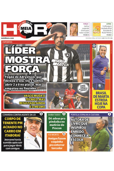 Meia Hora - Edição de 24 de julho de 2023