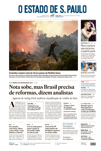 Estadão - Edição de 27 de Julho de 2023