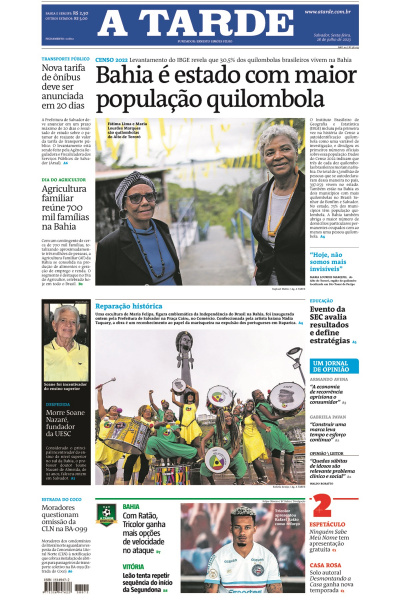 A TARDE - Edição de 28 de julho de 2023