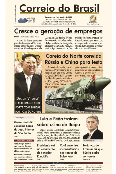 Correio do Brasil – Edição de 28 a 31 de julho de 2023