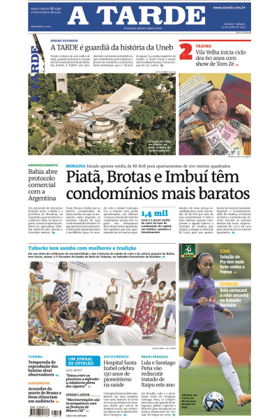 A TARDE - Edição de 29 de julho de 2023