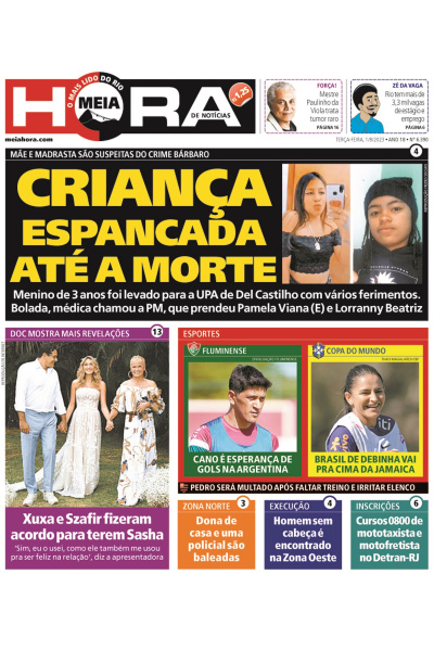 Meia Hora - Edição de 01 de agosto de 2023