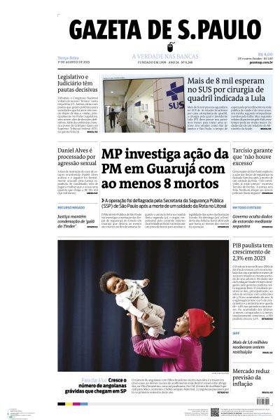 Gazeta de S. Paulo - Edição de 01 de Agosto de 2023