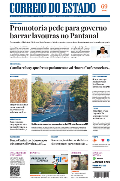 Correio do Estado - Edição de 03 de agosto de 2023