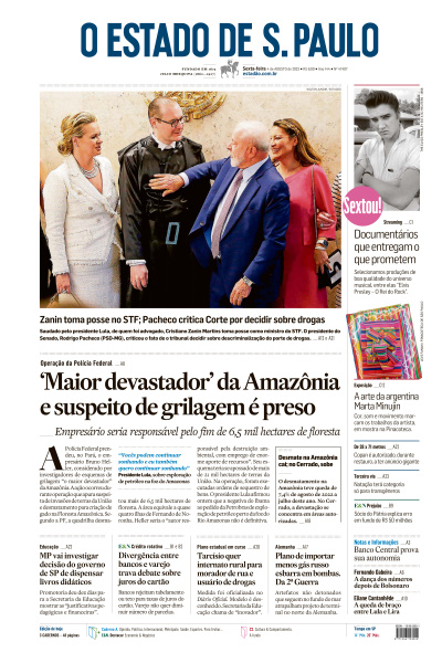Estadão - Edição de 04 de Agosto de 2023