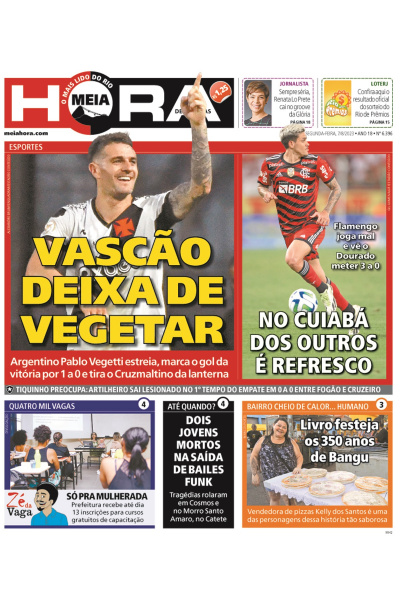 Meia Hora - Edição de 07 de agosto de 2023