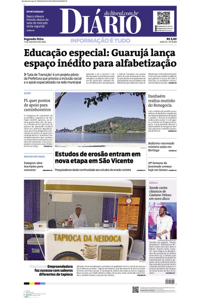 Diário do Litoral – Edição de 07 de agosto de 2023