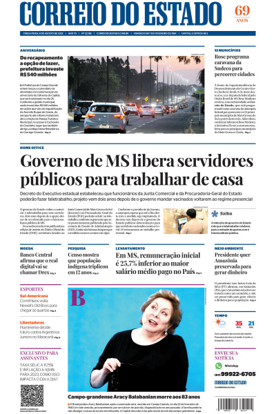 Correio do Estado - Edição de 08 de agosto de 2023