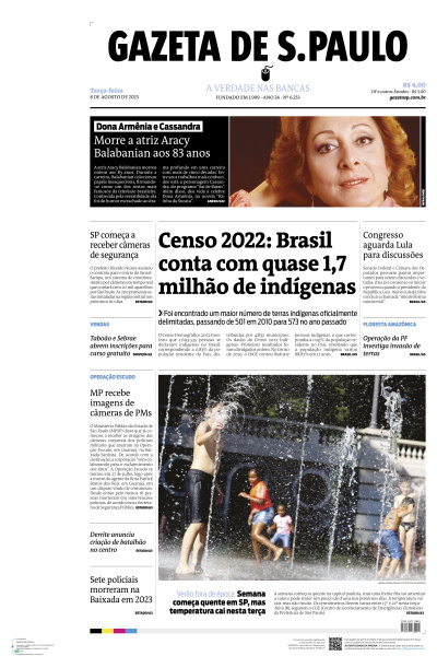 Gazeta de S. Paulo - Edição de 08 de Agosto de 2023