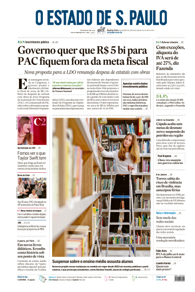 Estadão - Edição de 09 de Agosto de 2023