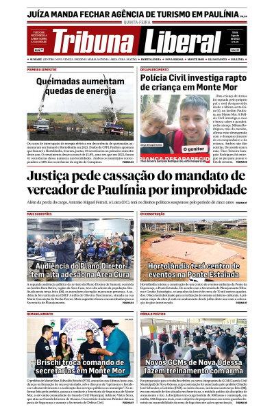 Tribuna Liberal - Edição de 10 de agosto de 2023