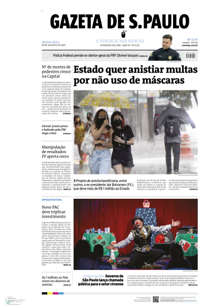 Gazeta de S. Paulo - Edição de 10 de Agosto de 2023