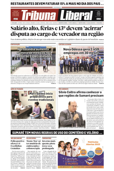 Tribuna Liberal - Edição de 13 de agosto de 2023