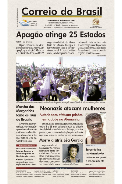 Correio do Brasil – Edição de 15 a 16 de agosto de 2023