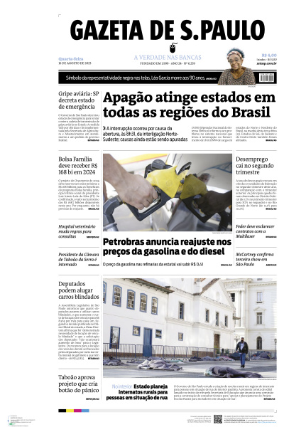 Gazeta de S. Paulo - Edição de 16 de Agosto de 2023