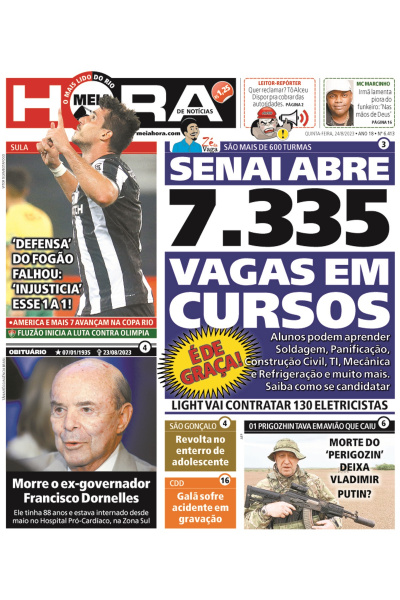 Meia Hora - Edição de 24 de agosto de 2023