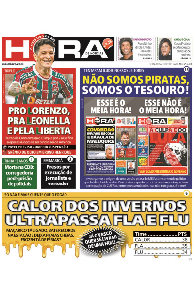 Meia Hora - Edição de 25 de agosto de 2023