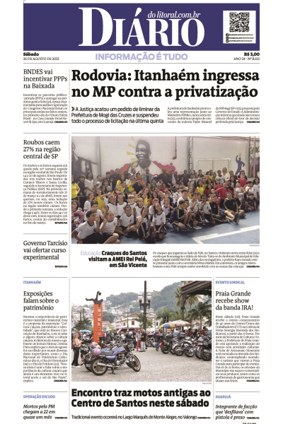 Diário do Litoral – Edição de 26 de agosto de 2023