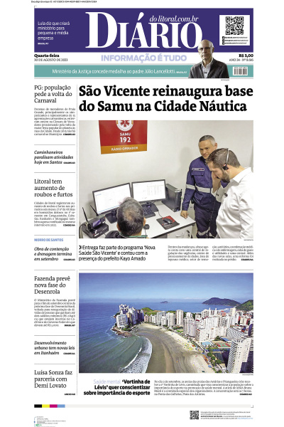 Diário do Litoral – Edição de 30 de agosto de 2023