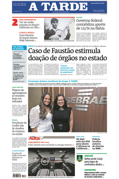 A TARDE - Edição de 30 de agosto de 2023