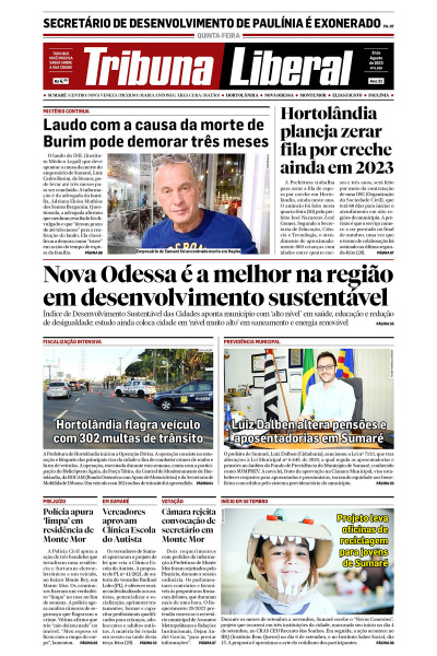 Tribuna Liberal - Edição de 31 de agosto de 2023