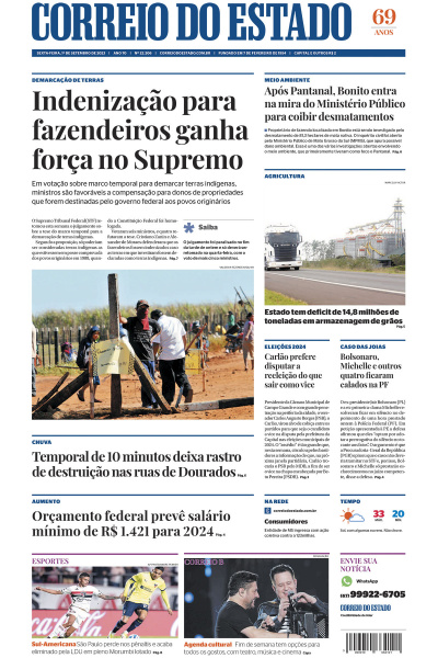Correio do Estado - Edição de 01 de Setembro de 2023